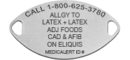 Figaro Medical ID Bracelet Sterling Silver, Silver Gold, pemblem image number 0